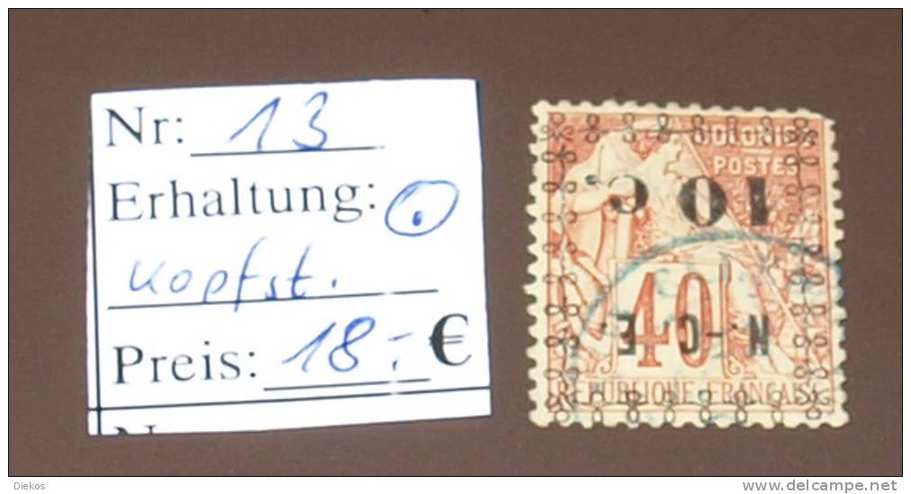 Caledonie Michel Nr:13  O Used  Kopfstehend   #4893 - Used Stamps