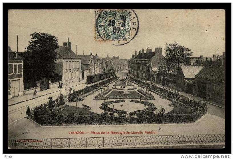 18 Vierzon Jardin Public D18D K18279K C18279C RH080613 - Vierzon