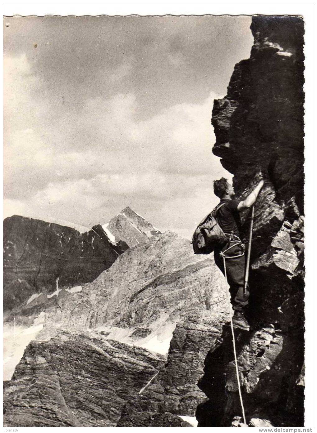 CPA   1955        ARETE SUD DE LA GALISE   ALPINISTE       POINTE DE LA CALABRE - Alpinisme