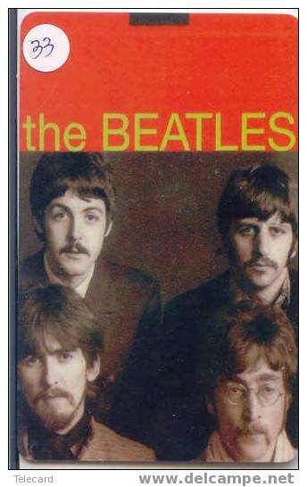 The Beatles On Phonecard (33) The Beatles Sur Télécarte * TIRAGE 500 * ISSUE 500 CARDS - Music