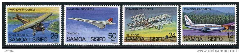 1978 SAMOA  Aviation Development  Cpl Set Of 4  Yvert Cat. N° 404/07  Absolutely Perfect MNH ** - Samoa