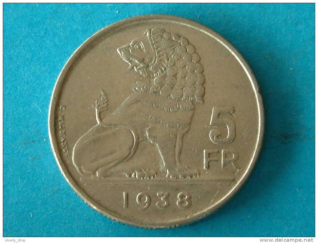 5 FRANK 1938 FR/VL (454) - ( See Photo For Details ) ! - 5 Francs