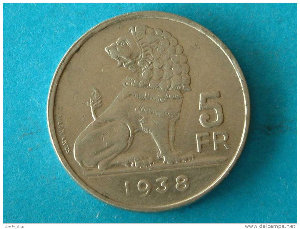 5 FRANK 1938 FR/VL (454) - ( See Photo For Details ) ! - 5 Francs