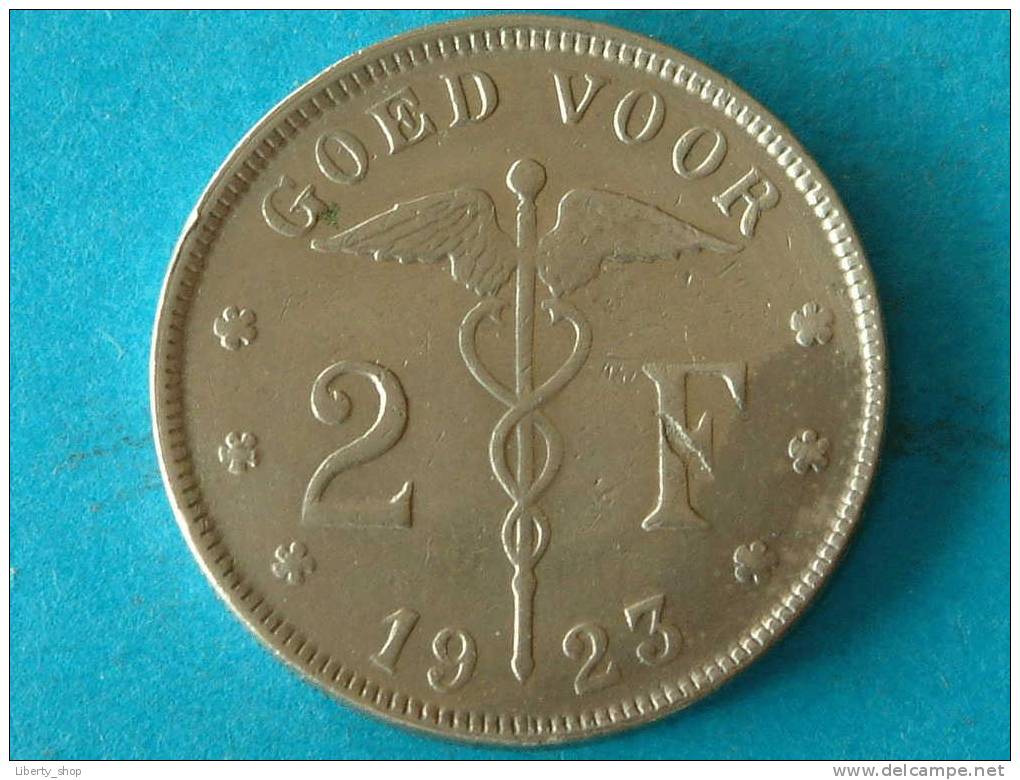 2 FRANK 1923 VL (392) - ( See Photo For Details ) ! - 2 Francs