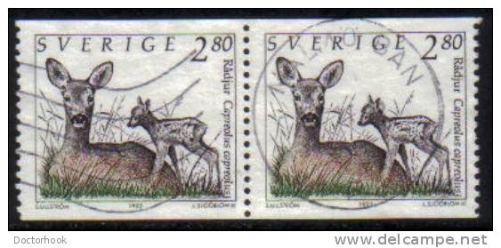 SWEDEN   Scott #  1927  F-VF USED Pair - Gebruikt