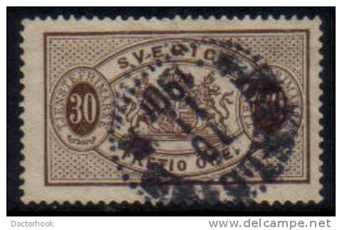 SWEDEN   Scott #  O 22  F-VF USED - Dienstzegels