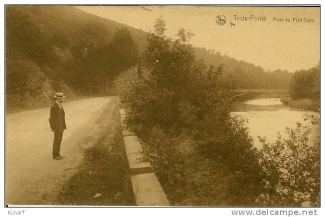 CP De TROIS-PONTS " Pont Du Petit-spay " . - Trois-Ponts