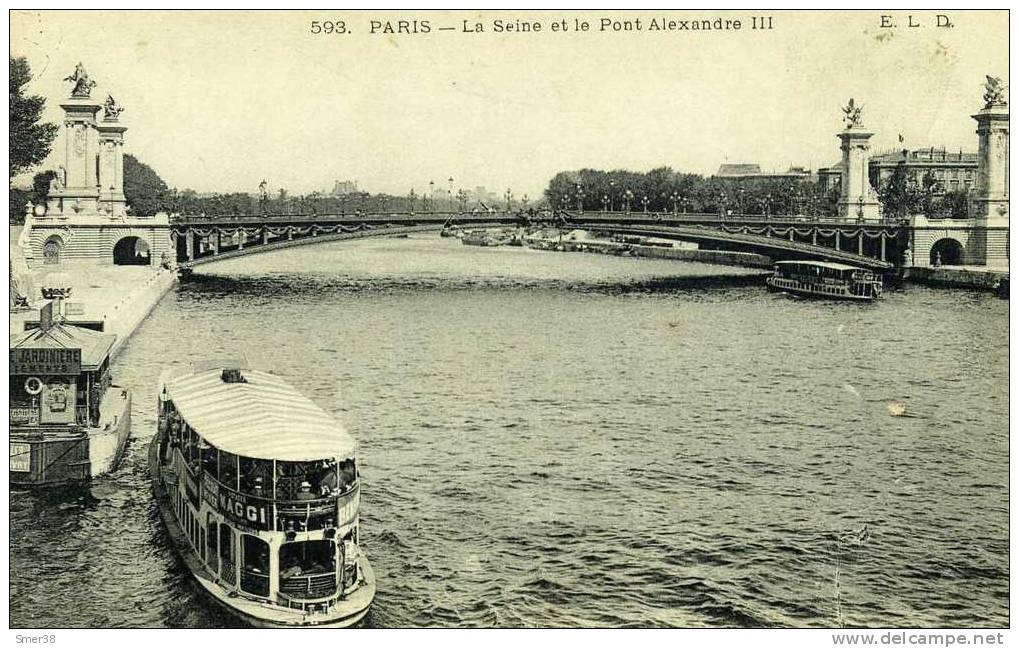75 - Paris - La Seine Et Le Pont Alexandre III - The River Seine And Its Banks