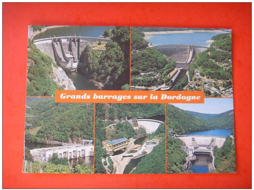 19-17)correze:grands Barrages Sur La Dordogne:bort,argentat,mareges,chastang Multivues - Autres & Non Classés