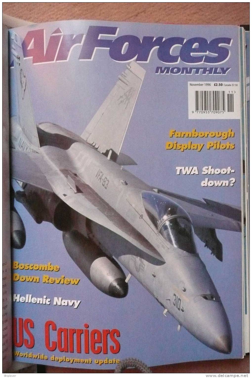 Revue/magazine Aviation/avions AIR FORCE MONTHLY (AFM) NOVEMBER 1996 - Esercito/Guerra