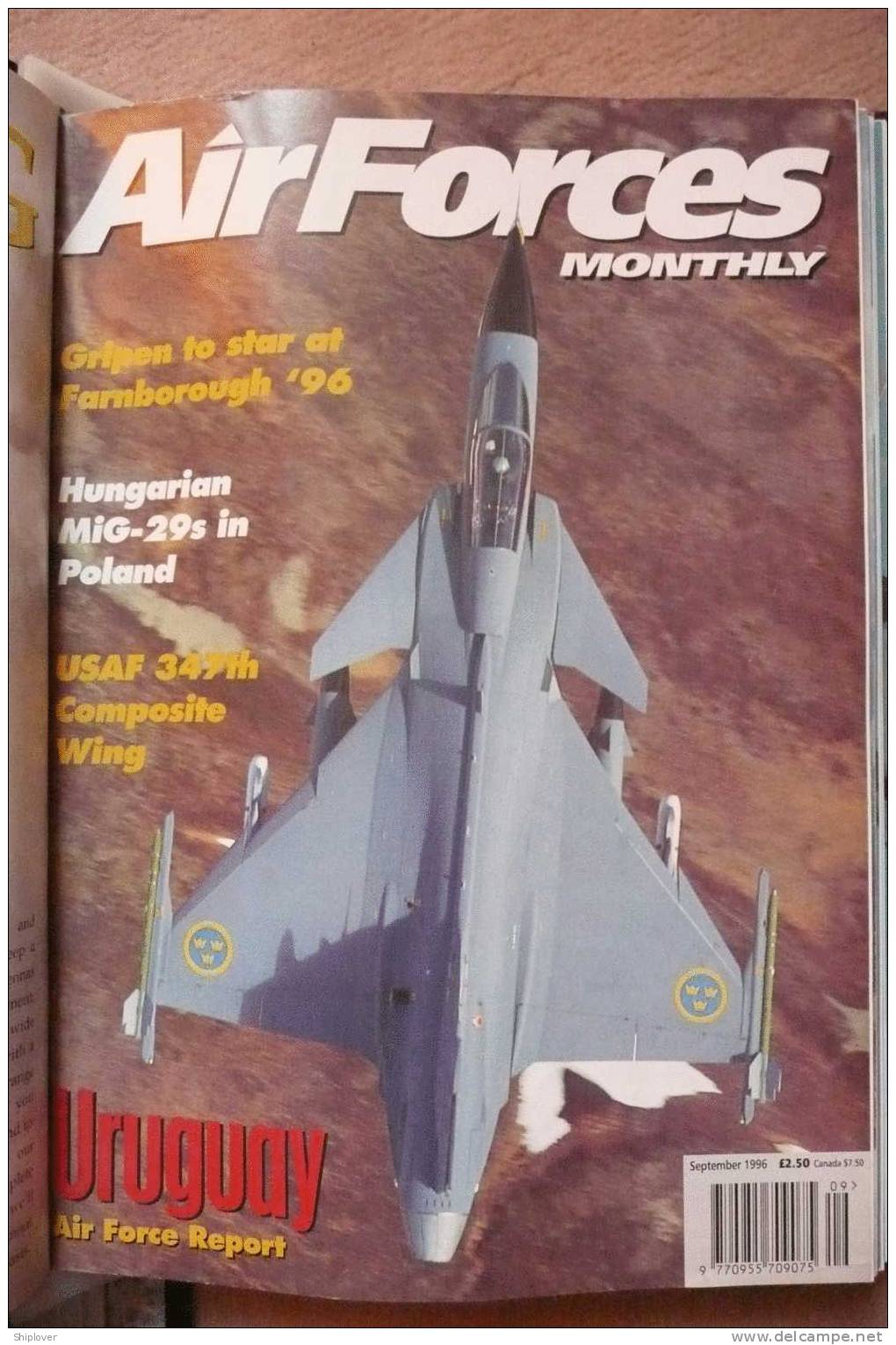 Revue/magazine Aviation/avions AIR FORCE MONTHLY (AFM) SEPTEMBER 1996 - Armada/Guerra