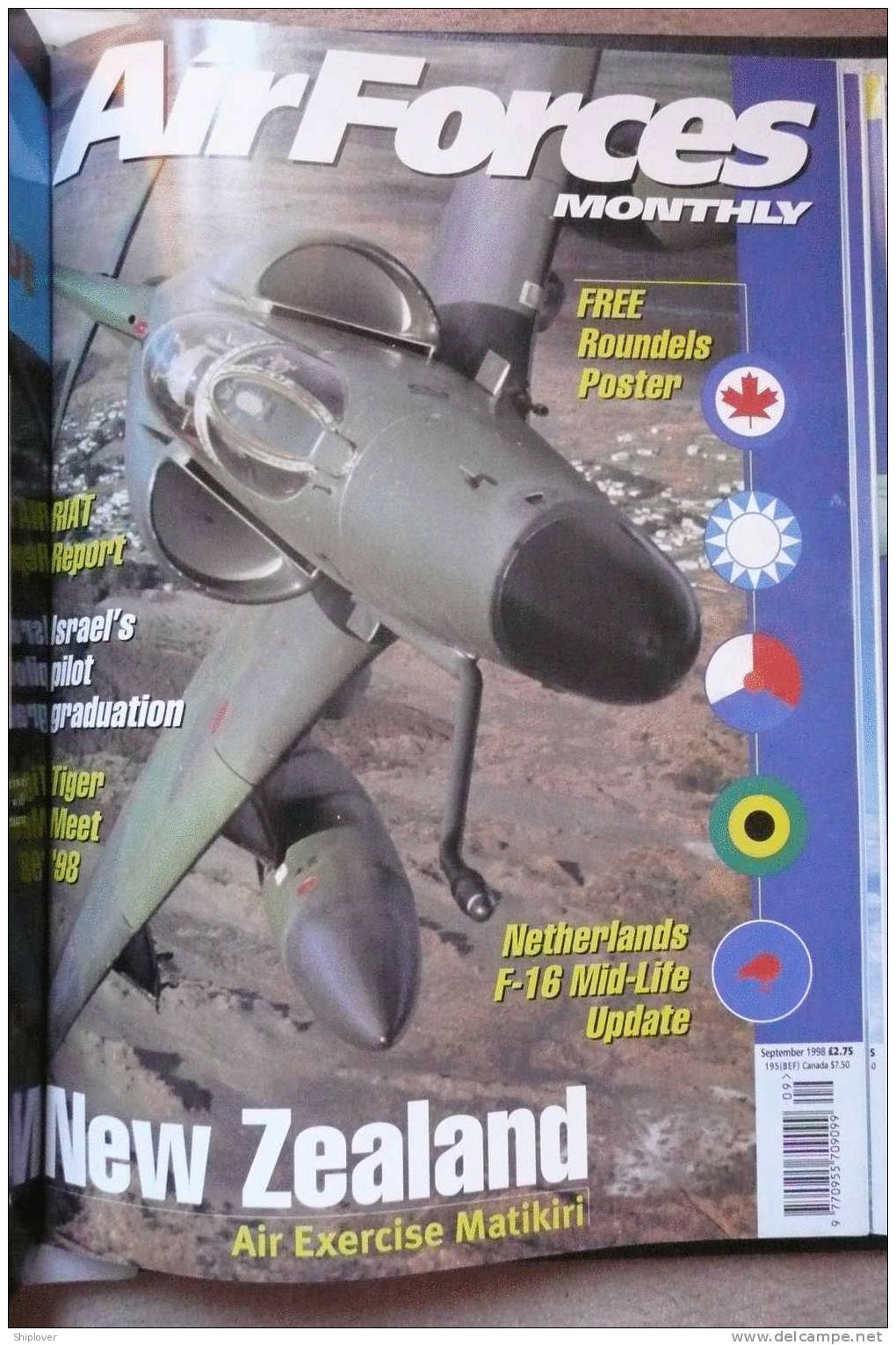 Revue/magazine Aviation/avions AIR FORCE MONTHLY (AFM) SEPTEMBER 1998 - Krieg/Militär