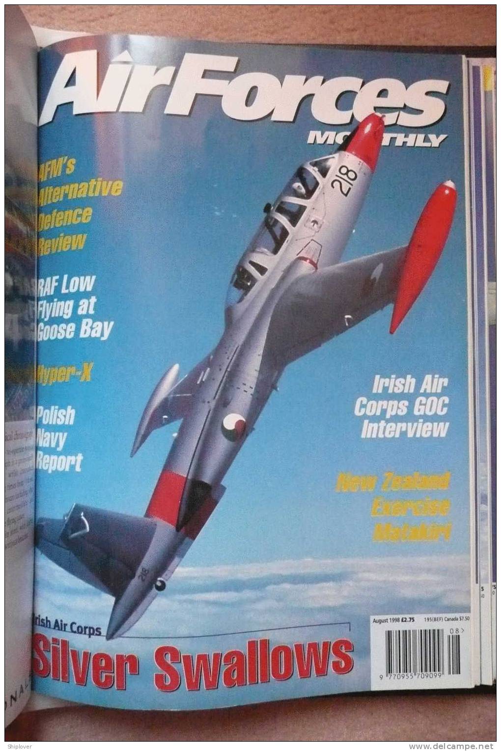 Revue/magazine Aviation/avions AIR FORCE MONTHLY (AFM) AUGUST 1998 - Militair / Oorlog