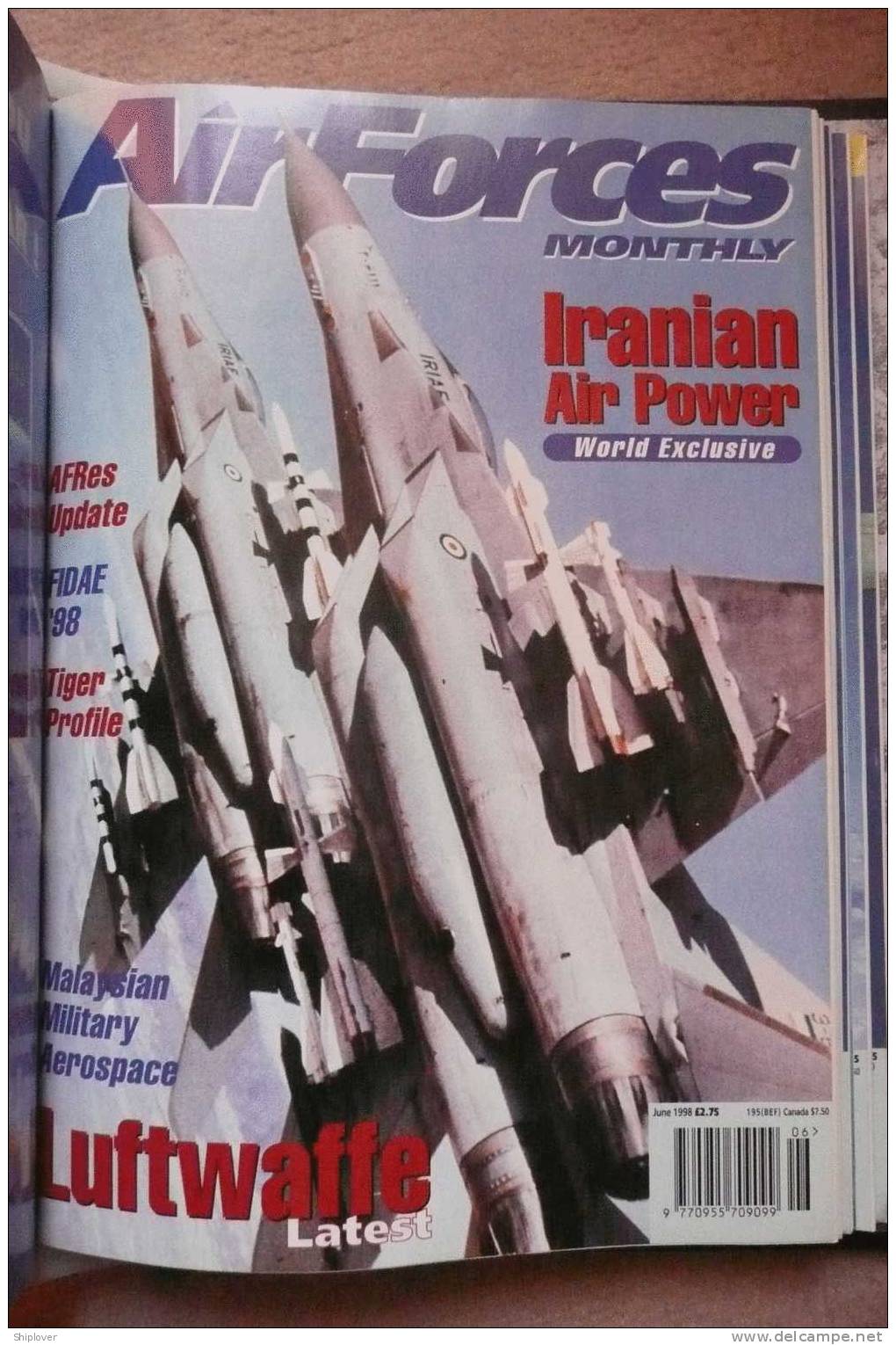 Revue/magazine Aviation/avions AIR FORCE MONTHLY (AFM) JUNE 1998 - Krieg/Militär
