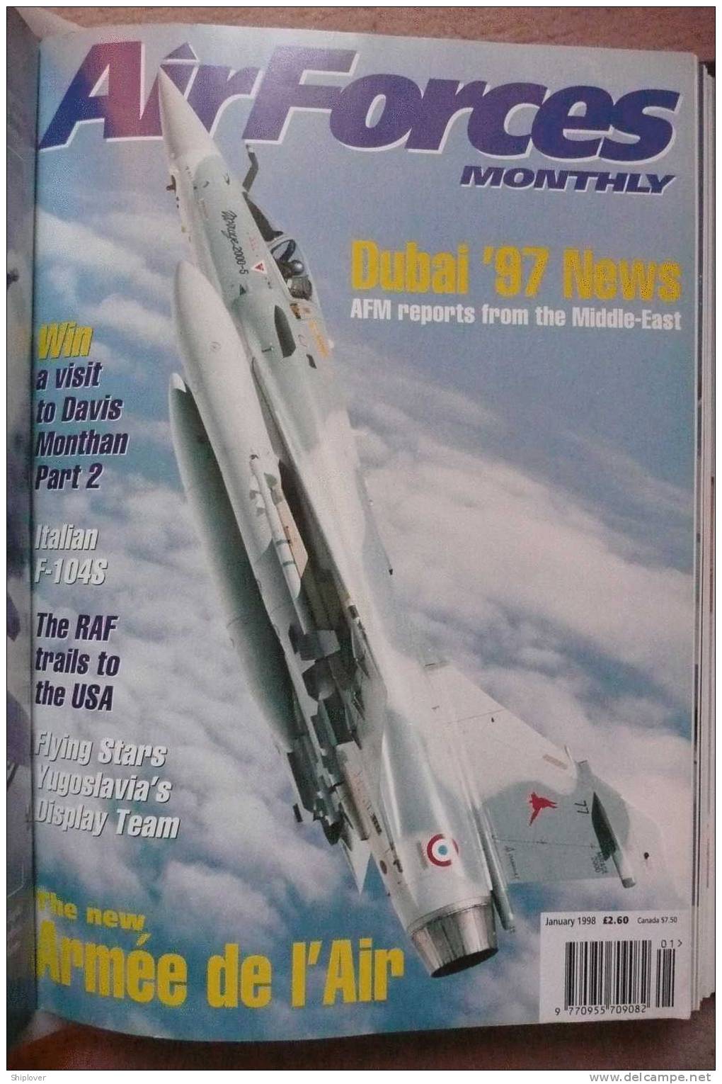 Revue/magazine Aviation/avions AIR FORCE MONTHLY (AFM) DECEMBER 1997 - Krieg/Militär