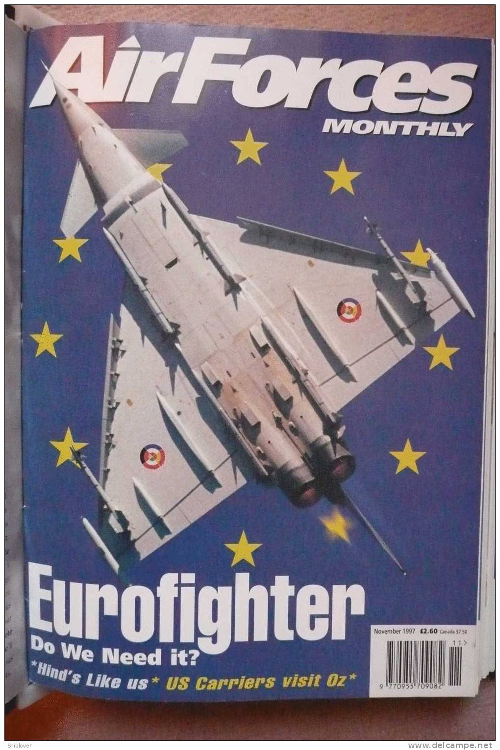 Revue/magazine Aviation/avions AIR FORCE MONTHLY (AFM) NOVEMBRE 1997 - Armée/ Guerre