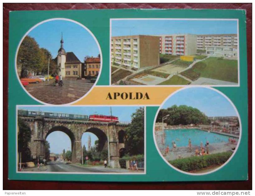 Apolda - Mehrbildkarte Zug - Apolda