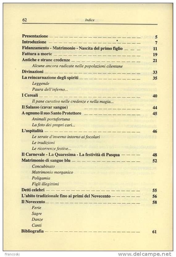 TORCHIARA CILENTO(SALERNO)-MICHELE DEL VERME:USI COSTUMI  MAGIA FOLKLORE CANZONI-1997- - Poetry