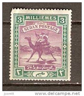 Sudan 1898  Arab Postman  3m  (*)  Wmk.1 - Soudan (...-1951)