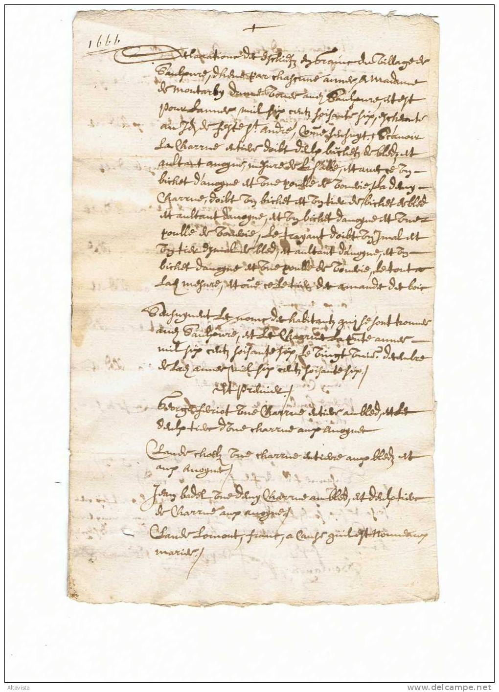 PARCHEMIN 1666 - Manuscritos