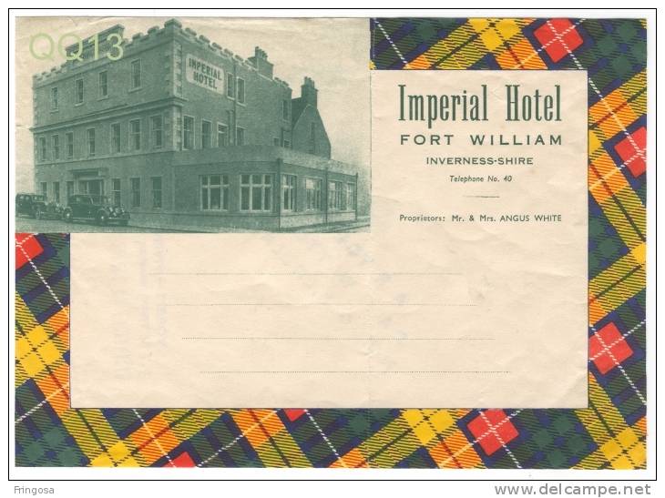 Luggage Label  - Hotel Imperial - Fort William - Inverness - Shire : Caixa #4 - Hotel Labels