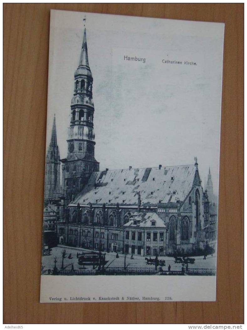 Hamburg Ca 1900 Catharinen Kirche Verlag Knackstedt & Näther 229 - Mitte