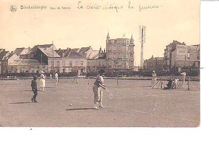 Cpa Jeux De Tennis à Blankenberghe - Tennis