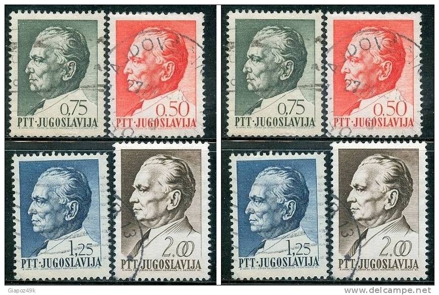 ● JUGOSLAVIA - 1967 / 68 - TITO  N. 1152 . . .   Usati  - Cat. ? €  - Lotto  N. 336 /37 - Oblitérés