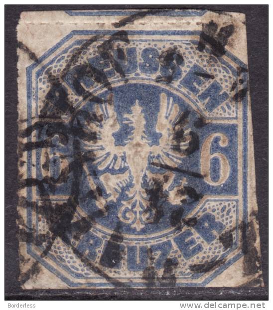 ALLEMAGNE  /  PRUSSE  /  1867  /  6 K   /  Y&T N° 26 (o) USED - Usati