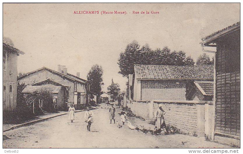 ALLICHAMPS - Rue De La Gare - Autres & Non Classés