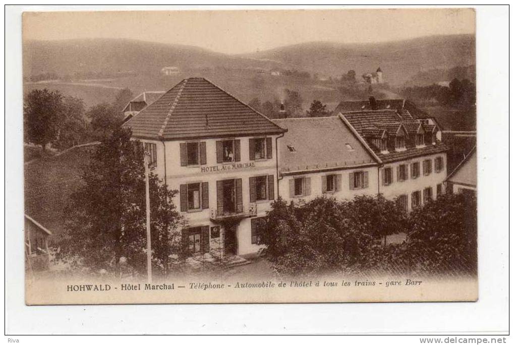 Hohwald Hotel MARCHAL Carte En Trés Bon état - Barr