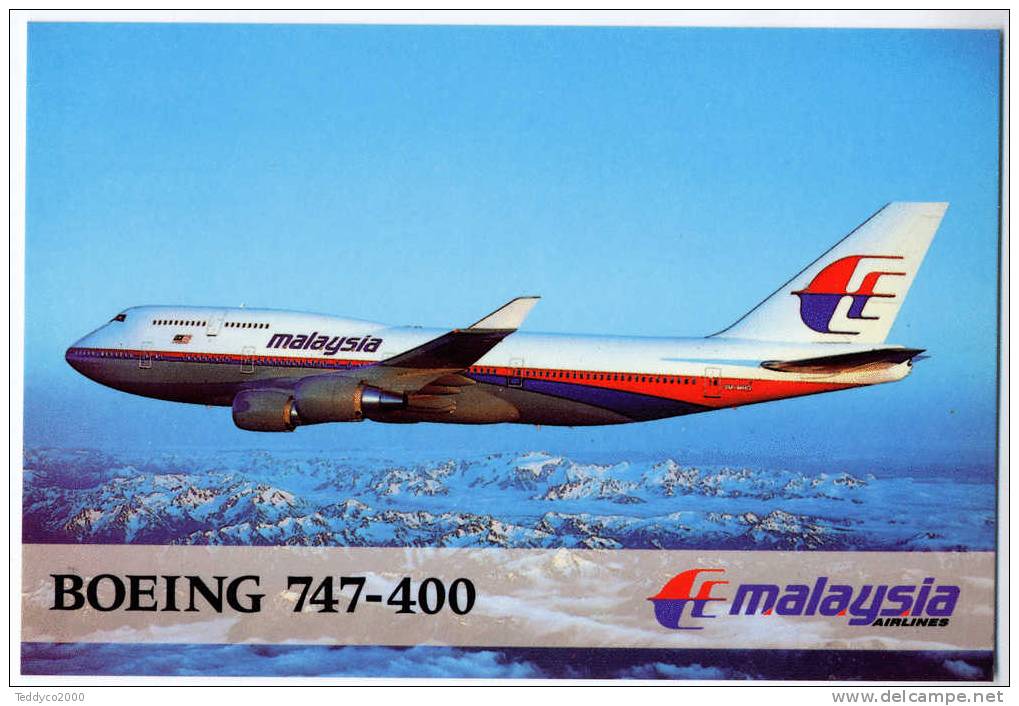 AEREI BOEING 747-400 MALAYSIA AIRLINES (anni '90) - 1946-....: Moderne