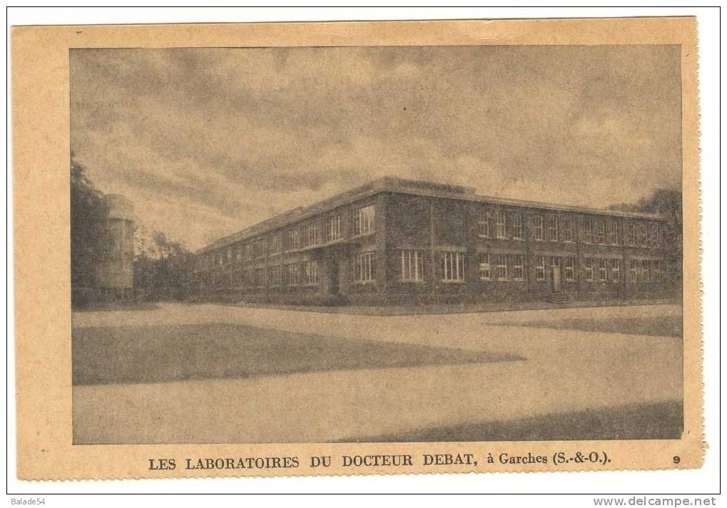 CPA Les La Boratoire Du Docteur DEBAT à GARCHES (92) - Bon Pour échantillon PANCRINOL - Garches