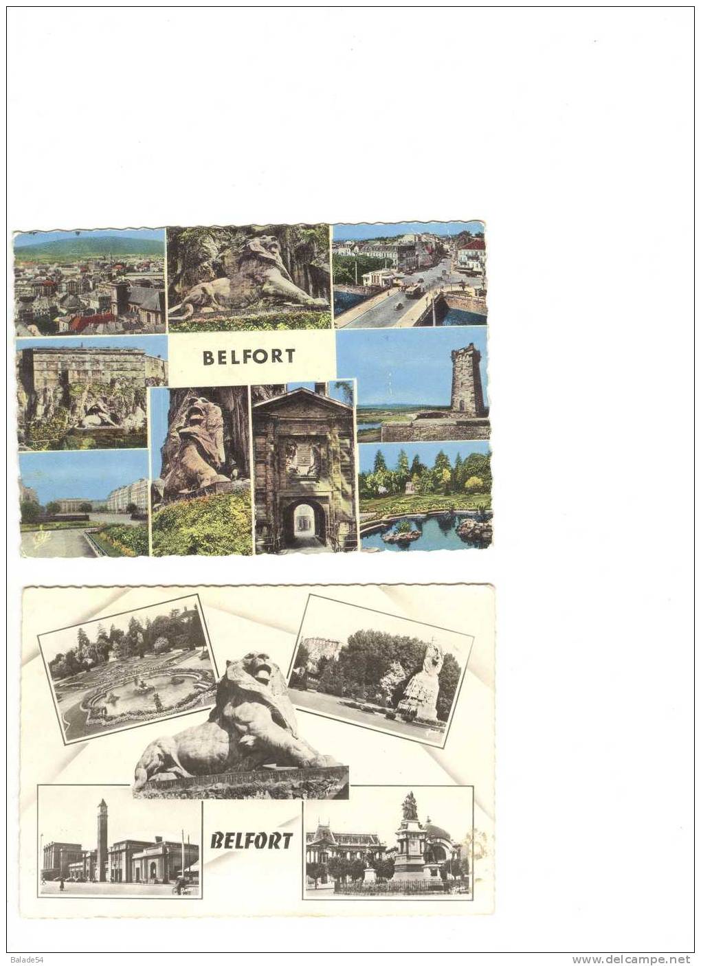 Lot De 3 Cartes Postales (+ 2 Offertes) : BELFORT - LE LION - Oeuvre De BARTHOLDI - Belfort – Le Lion