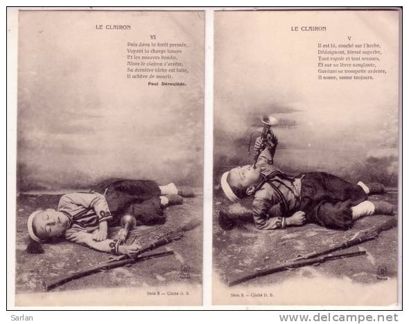 MILITARIA , Guerre 1914 -1918 , Serie De 6 Cartes , LE CLAIRON , N° 51 - Guerre 1914-18