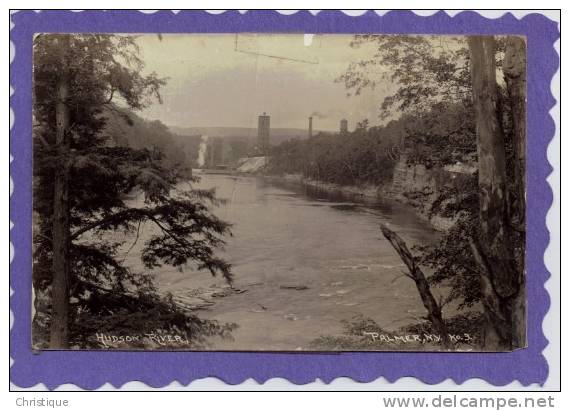1910 Rppc View Of The Hudson River, Palmer, "now Corinth",  NY . - Adirondack