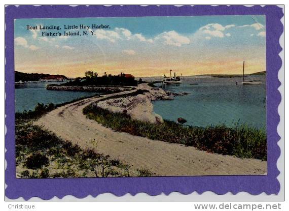 Boat Landing, Little Hay Harbor, Fisher's Island, NY  1910s - Long Island