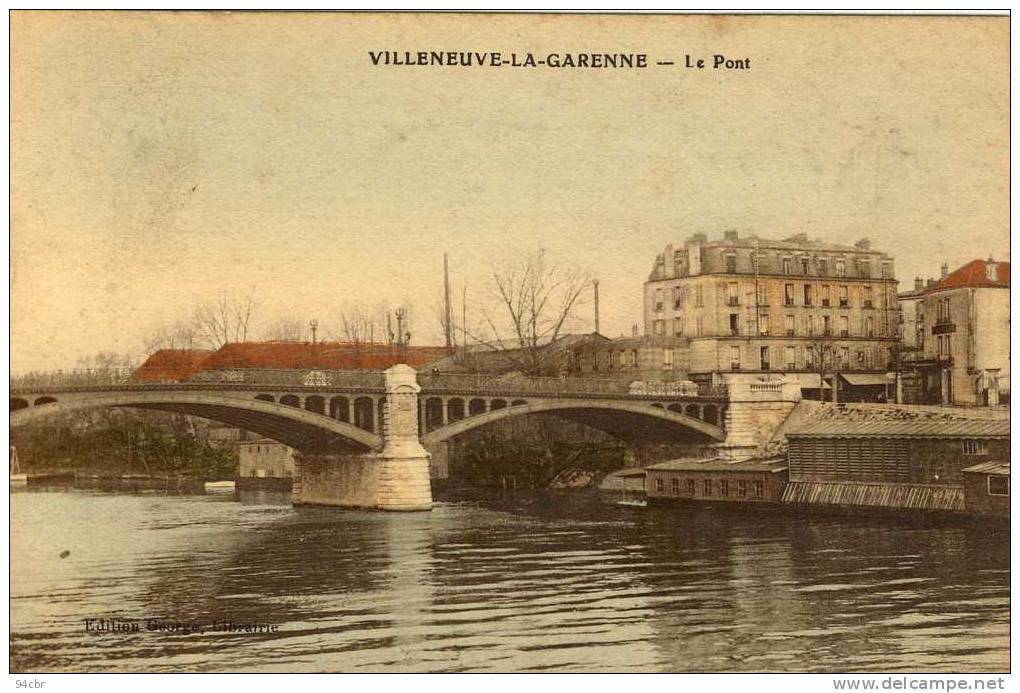 CPA (92) VILLENEUVE LA GARENNE  Le Pont - Villeneuve La Garenne
