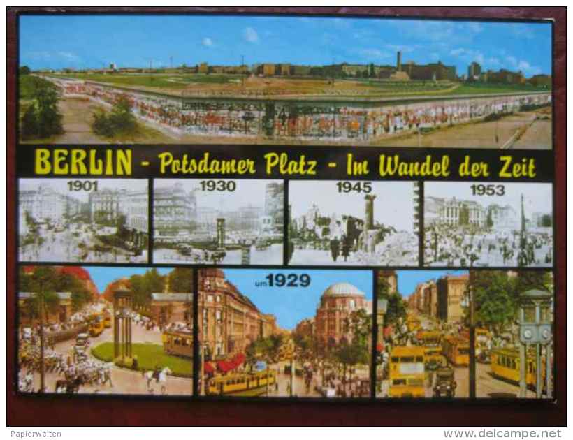 Berlin - Mehrbildkarte: Potsdamer Platz - Tiergarten