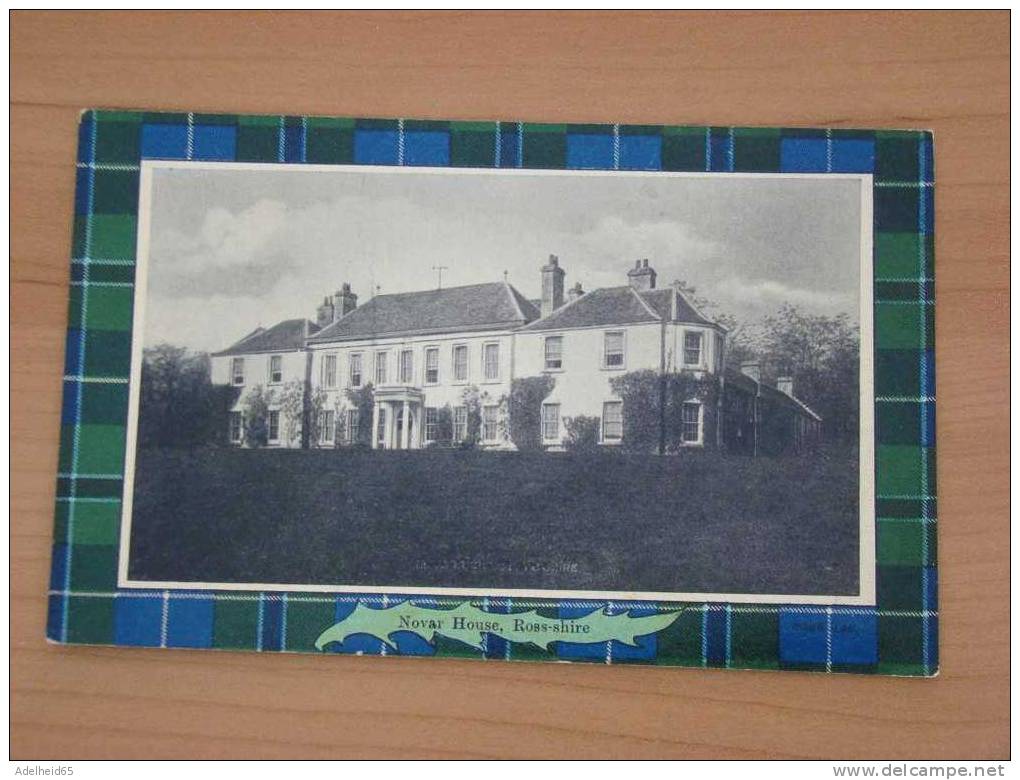 Luxury Card Novar House Ross-Shire Douglas Scotch Design Series Tartan - Ross & Cromarty