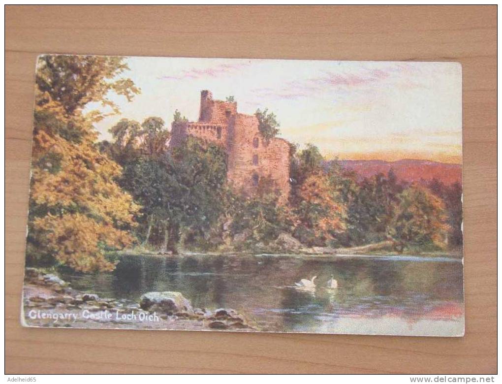 Water Colour Aquarelle Glengarry Castle Loch Oich, Publ Hildesheimer Scottsh Views, Glencoe And Ditrict 5460 - Ross & Cromarty