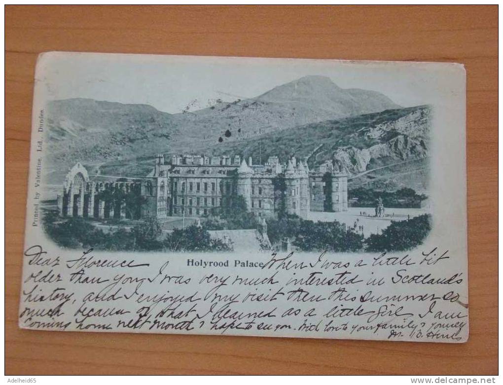 (2 Photos) Holyrood Palace 1900? From Kiel Germany To Washington DC - Midlothian/ Edinburgh