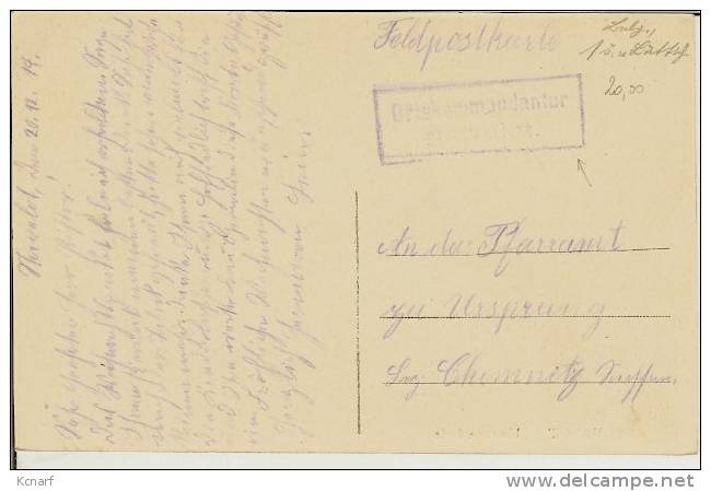 CP De STAVELOT " Un Sous Bois " Cachet FELDPOST Allemand . - Armeestempel