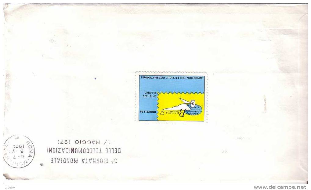 F1301 - BELGIE LETTER TO ITALY 19/4/1971 ( Registered Shipment Only ) - Cartas & Documentos