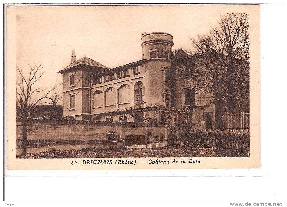 BRIGNAIS - Chateau De La Côte. - Brignais
