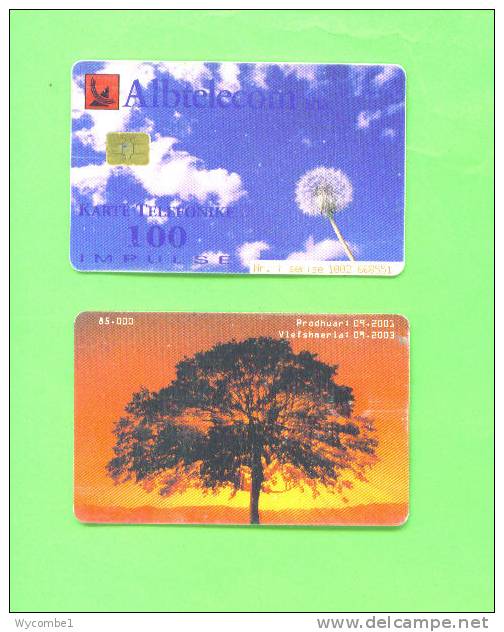 ALBANIA - Chip Phonecard/Dandelion And Tree At Sunset* - Albania