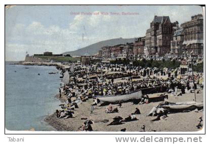 England, Eastbourne, Grand Parade.old Postcard. - Eastbourne