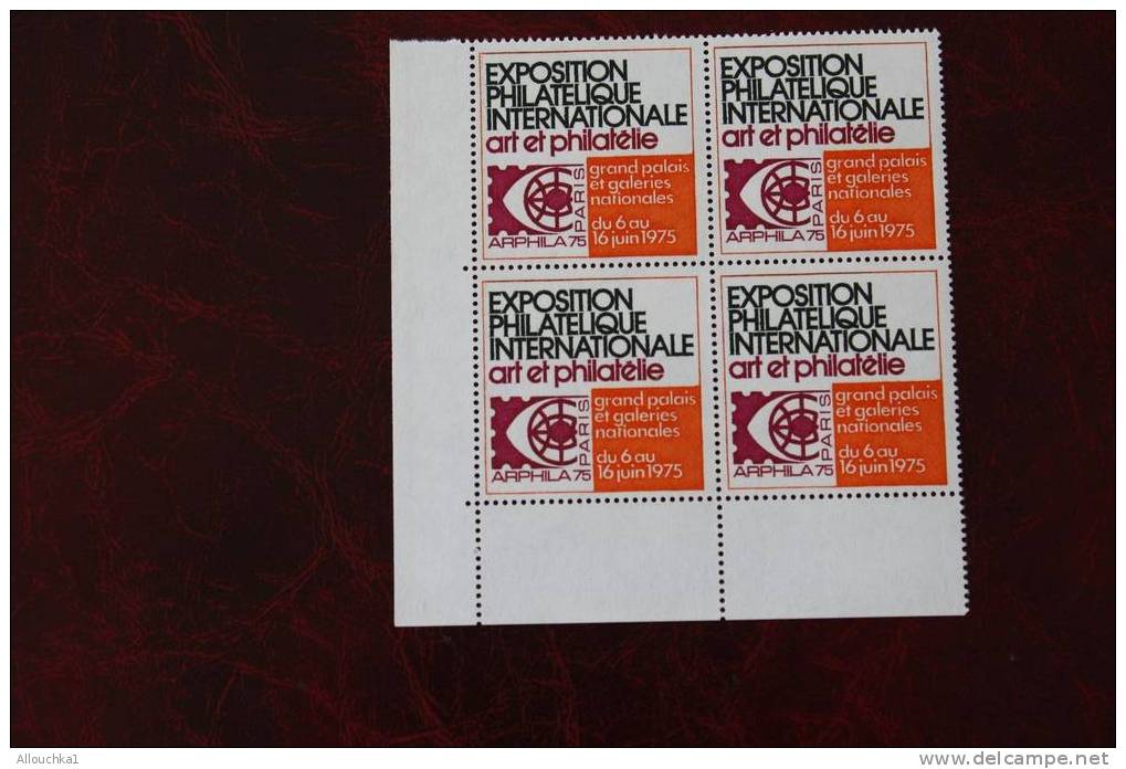ERINNOPHILIE VIGNETTE **LABEL(TAX STICKER) ???VIGNETTA  ????? EXPOSITION PHILATELIQUE ARPHILA INTERNATIONALE JUIN 1975 - Briefmarkenmessen