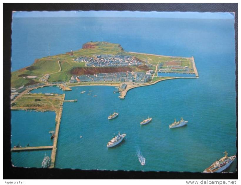 Helgoland - Blick Von Reede Zur Insel (Luftaufnahme) - Helgoland