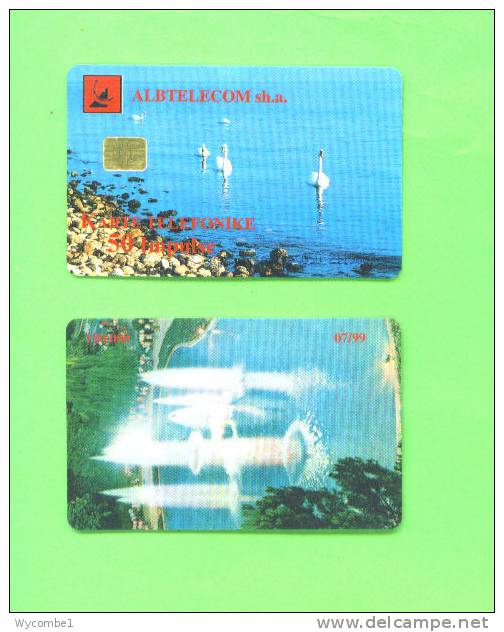 ALBANIA - Chip Phonecard/Swans And Fountains * - Albanie